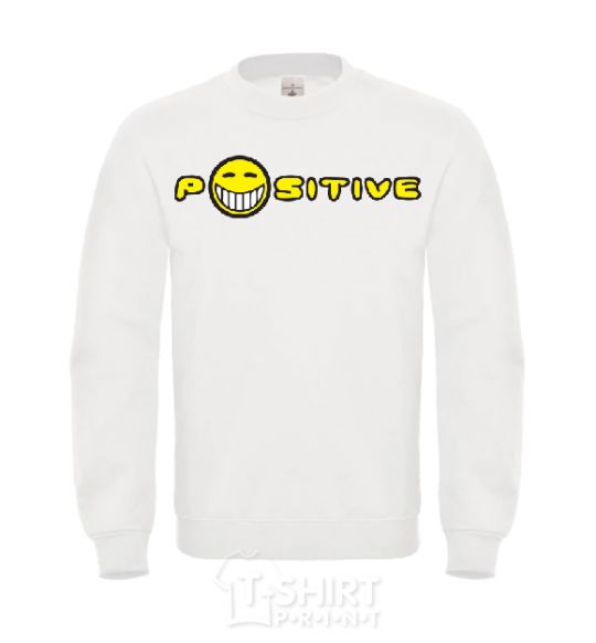 Sweatshirt POSITIVE White фото