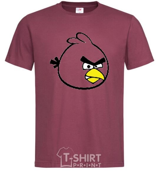 Мужская футболка ANGRY BIRDS Рисунок Бордовый фото