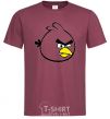 Men's T-Shirt ANGRY BIRDS Picture burgundy фото