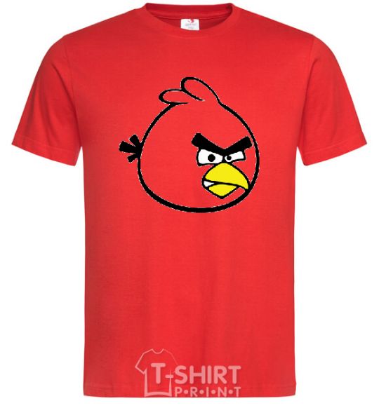 Men's T-Shirt ANGRY BIRDS Picture red фото