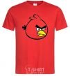 Men's T-Shirt ANGRY BIRDS Picture red фото