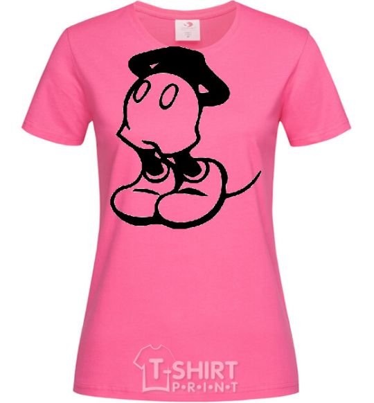 Женская футболка MICKEY LEGS Ярко-розовый фото