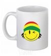 Ceramic mug RASTA SMAIL White фото