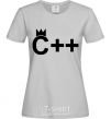 Women's T-shirt С++ grey фото