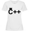 Women's T-shirt С++ White фото