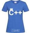 Women's T-shirt С++ royal-blue фото