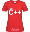 Women's T-shirt С++ red фото