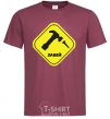 Men's T-Shirt CHALLENGE burgundy фото