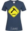 Women's T-shirt CHALLENGE navy-blue фото