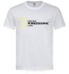 Men's T-Shirt NATIONAL PORNOGRAPHIC CHANAL White фото