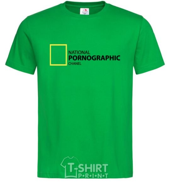Men's T-Shirt NATIONAL PORNOGRAPHIC CHANAL kelly-green фото