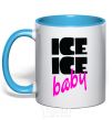 Чашка с цветной ручкой ICE ICE BABY Голубой фото