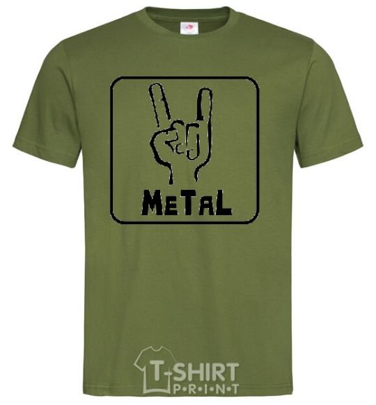 Men's T-Shirt METAL millennial-khaki фото