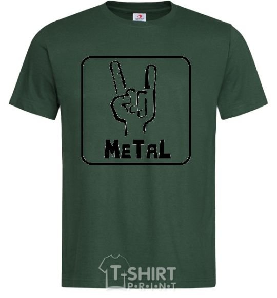 Men's T-Shirt METAL bottle-green фото