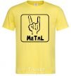 Men's T-Shirt METAL cornsilk фото