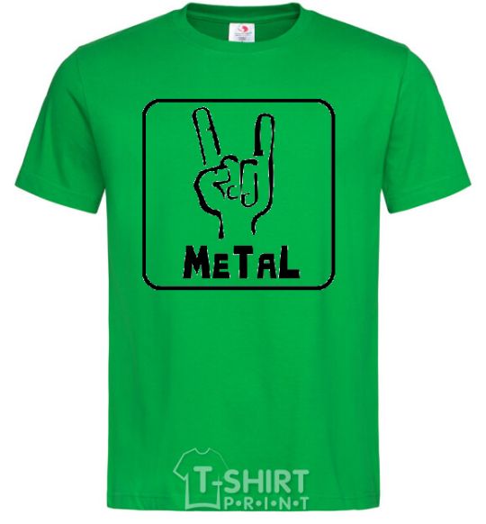 Men's T-Shirt METAL kelly-green фото