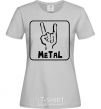 Women's T-shirt METAL grey фото