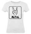 Women's T-shirt METAL White фото