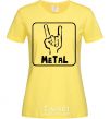 Women's T-shirt METAL cornsilk фото