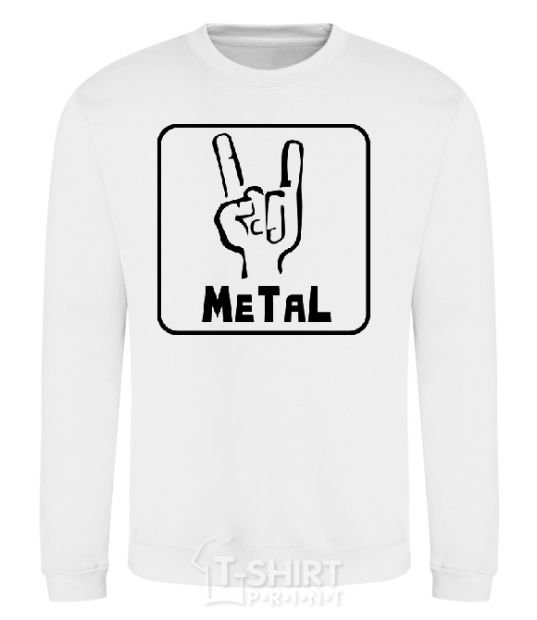 Свитшот METAL Белый фото