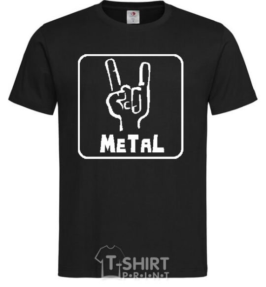 Men's T-Shirt METAL black фото