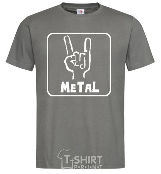 Men's T-Shirt METAL dark-grey фото