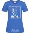 Women's T-shirt METAL royal-blue фото