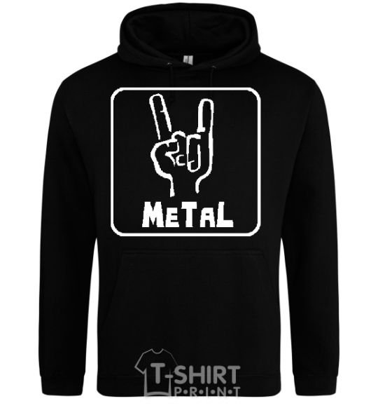 Men`s hoodie METAL black фото