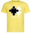 Men's T-Shirt JUST MARRIED PUZZLE cornsilk фото