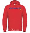 Men`s hoodie JUST MARRIED VIOLET bright-red фото