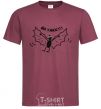 Men's T-Shirt I'm a horror burgundy фото