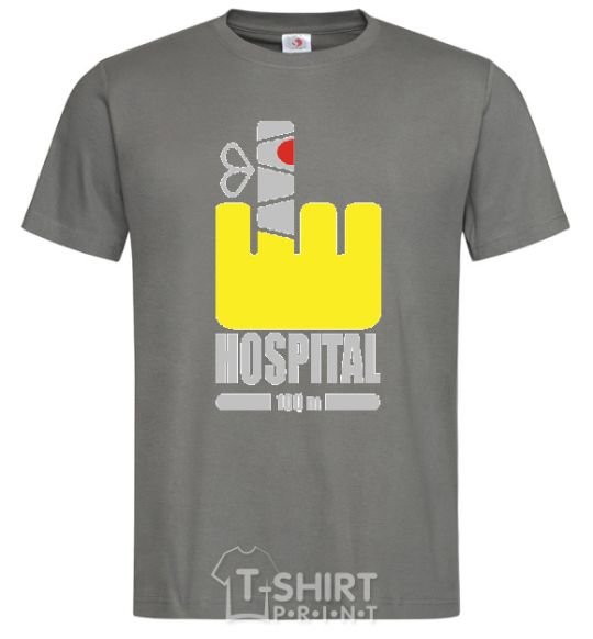 Men's T-Shirt HOSPITAL dark-grey фото