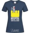 Women's T-shirt HOSPITAL navy-blue фото