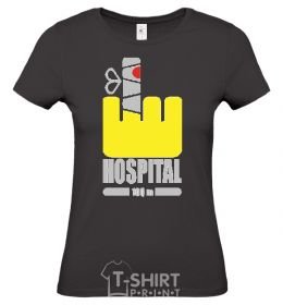 Women's T-shirt HOSPITAL black фото
