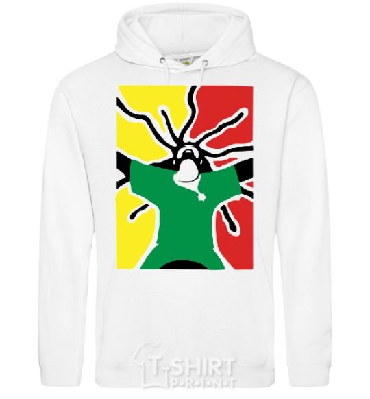 Men`s hoodie RASTAMAN White фото