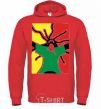 Men`s hoodie RASTAMAN bright-red фото