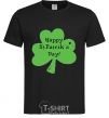 Men's T-Shirt HAPPY ST. PATRIKS DAY black фото