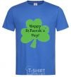 Men's T-Shirt HAPPY ST. PATRIKS DAY royal-blue фото