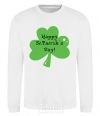 Sweatshirt HAPPY ST. PATRIKS DAY White фото