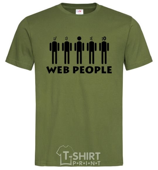 Men's T-Shirt WEB PEOPLE millennial-khaki фото