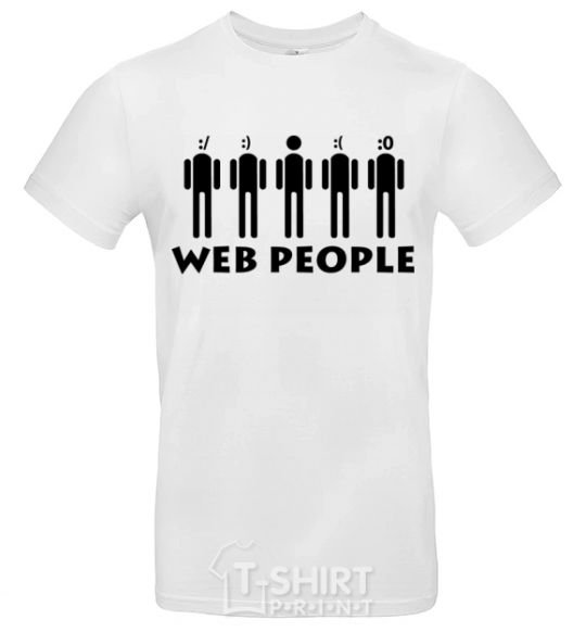 Men's T-Shirt WEB PEOPLE White фото