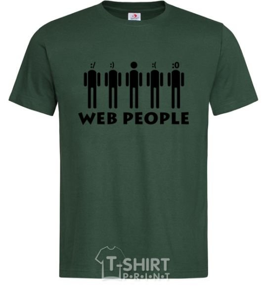 Men's T-Shirt WEB PEOPLE bottle-green фото