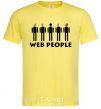Men's T-Shirt WEB PEOPLE cornsilk фото