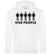 Men`s hoodie WEB PEOPLE White фото