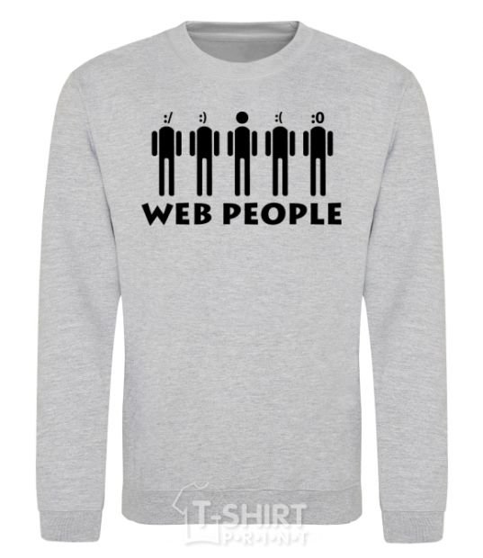 Sweatshirt WEB PEOPLE sport-grey фото