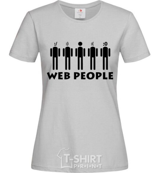 Женская футболка WEB PEOPLE Серый фото