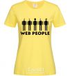 Женская футболка WEB PEOPLE Лимонный фото