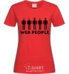 Женская футболка WEB PEOPLE Красный фото