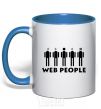 Чашка с цветной ручкой WEB PEOPLE Ярко-синий фото