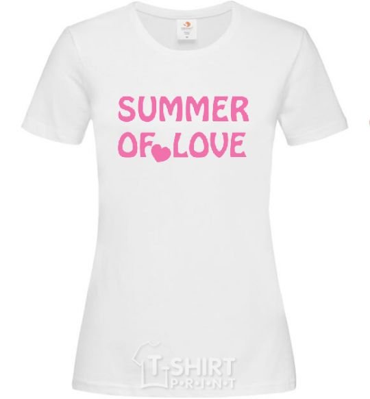 Women's T-shirt SUMMER OF LOVE White фото